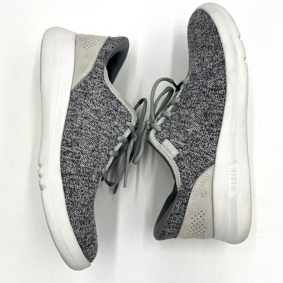 Unisex Kizik Madrid Eco Knit Sneakers Heathered Gray Men Size 7.5 Women's Size 9 - Picture 6 of 10